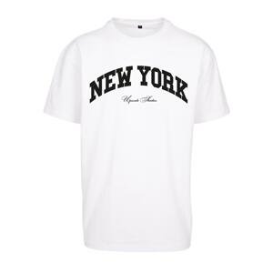 New York College Oversize T-Shirt in White