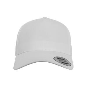 5-panel curved classic snapback white