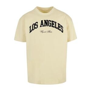 L.A. College Oversize T-Shirt Soft Yellow