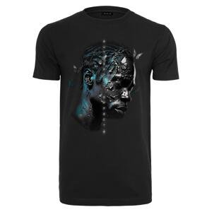 Black T-shirt with butterfly effect