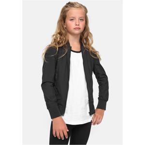 Girls' Light Bomber Jacket Black