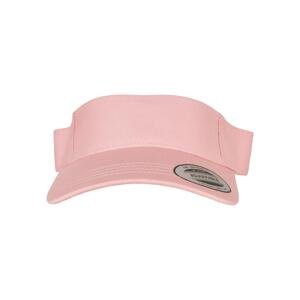 Curved visor cap light pink