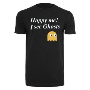 Happy Me I See Ghosts Tee Black