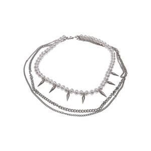 Meridian Pearl Silver Layering Necklace