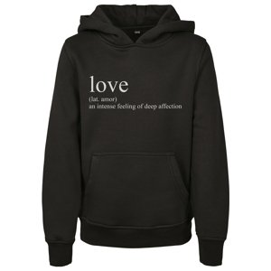 Kids Love Definition Hoody Black