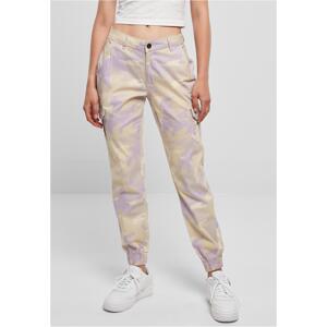 Women's Camo Cargo High Waisted Lilaccamo Trousers