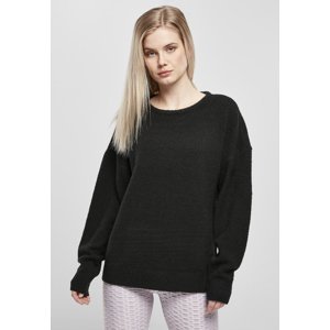 Women's Chunky Fluffy Sweater Black
