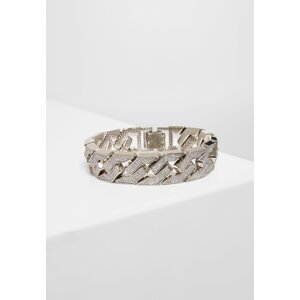 Silver glitter bracelet