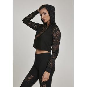 Women's Short Hooded Laces Black