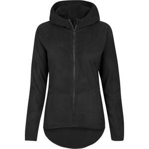 Women's Polar Fleece Zip-Up Hoodie in Black