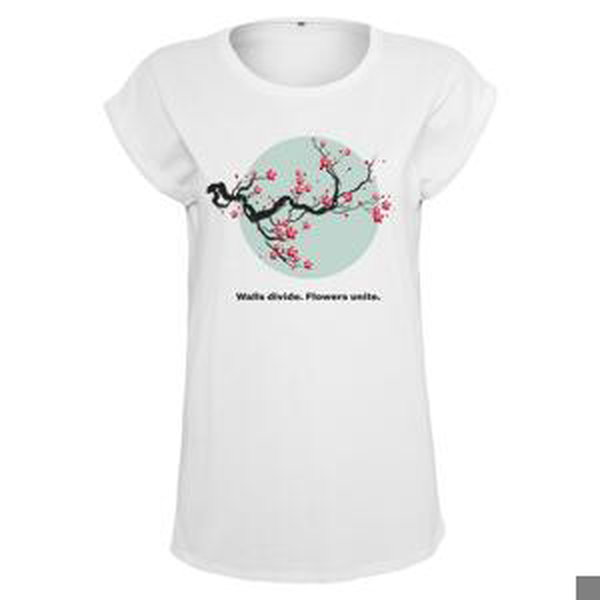 Women's T-shirt Flowers Unite white
