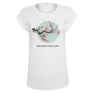 Women's T-shirt Flowers Unite white