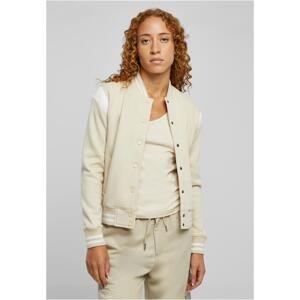 Women's inset College Sweat Jacket softseagrass/white