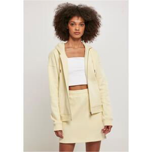 Women's Organic Terry Zip-Up Sweatshirt Soft Yellow