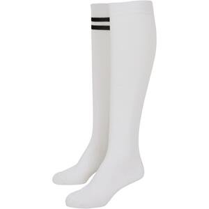 Women's College Socks 2-Pack White