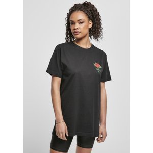 Women's pink T-shirt in black color