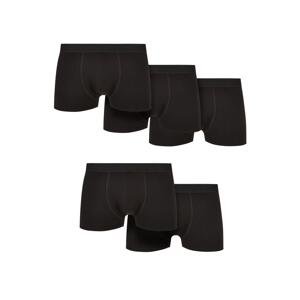 Solid Organic Cotton Boxer Shorts 5-Pack Black+Black+Black+Black+Black