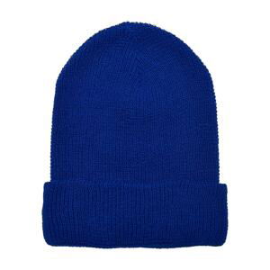 Recycled Waffle Knit Beanie royalblue yarn