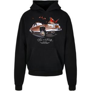 Pimp and Butterfly Heavy Oversize Hoody Black