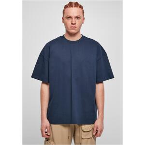 Ultra heavy oversized t-shirt dark blue color