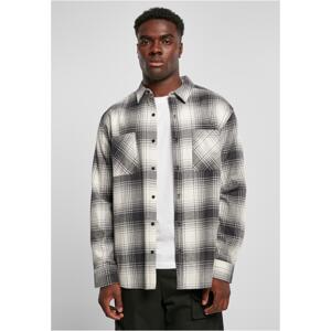 Mock Check Shirt White Sand/Black