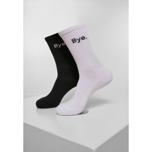 HI - Bye Socks Short Pack 2-Pack Black/White