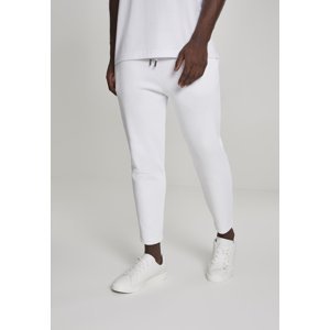 Cropped Heavy Pique Pants White