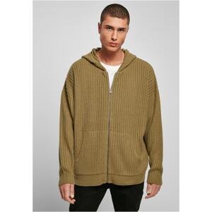 Knitted zip-up hoodie tiniolive