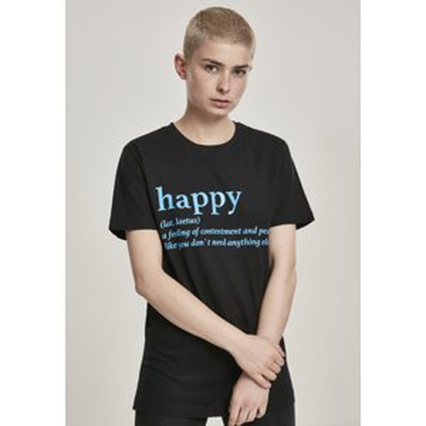 Women's T-shirt Happy Definition black