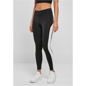 Women's Color Block Leggings Black/White