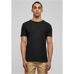 Eco-friendly fitted stretch T-shirt in black
