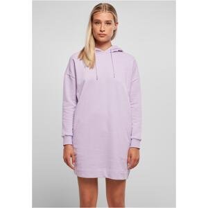 Women's Organic Oversized Terry Lilac Hooded Terry Dress