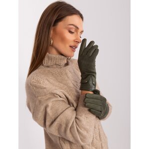 Khaki Elegant Women's Gloves