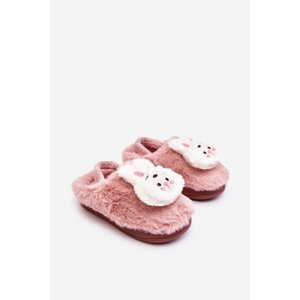 Children's Slippers Furry Bunny, Pink Dicera