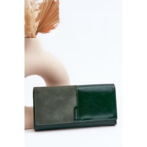 Women's Wallet with Magnet Closure Dark Green Harmale