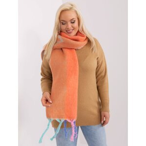 Orange women's winter scarf