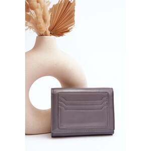Women's wallet made of grey Joanela eco-leather