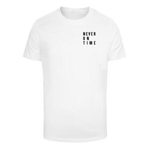 Men's T-shirt Never On Time - white