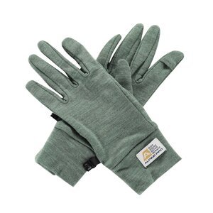 Merino wool gloves ALPINE PRO SILASE loden frost