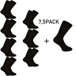 7.5PACK Socks Nedeto High Bamboo Black