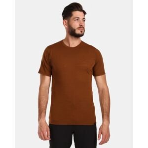 Men's merino wool T-shirt Kilpi SLOPER-M Brown