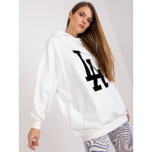 White hoodie with long sleeves