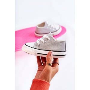 Children's sneakers knotted silver Wella