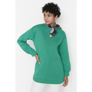 Trendyol Green Crewneck Knitted Sweatshirt with Pillows