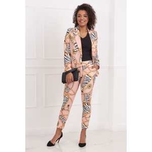 Elegant trousers with powder pattern