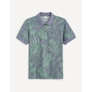 Celio Polo T-shirt Cepalm with leaves - Men