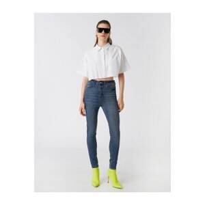 Koton Slim Fit džínsy s extra vysokým pásom - Taylor Jean