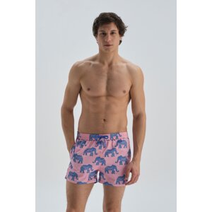 Dagi Micro Short Elephant Patterned Beach Shorts