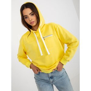 Yellow hoodie with pocket