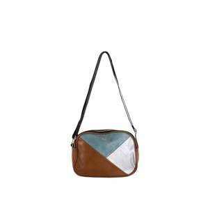 Brown messenger bag with wide strap